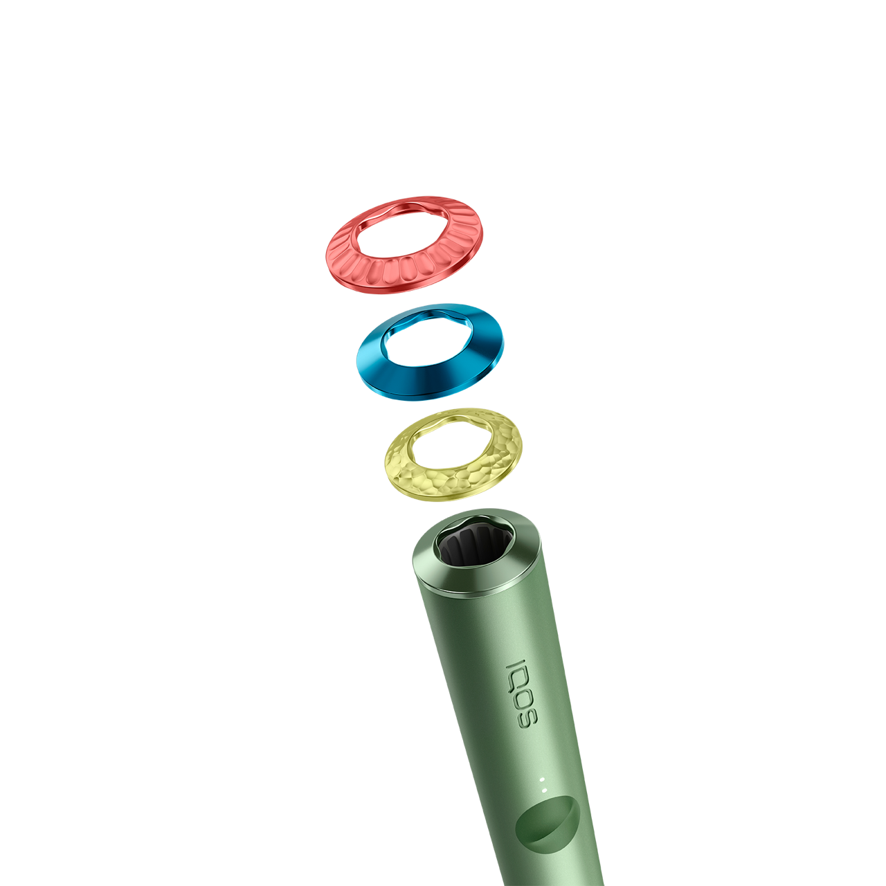 Набор из 3 колец IQOS ILUMA Premium цвета Emanate с держателем устройства IQOS ILUMA