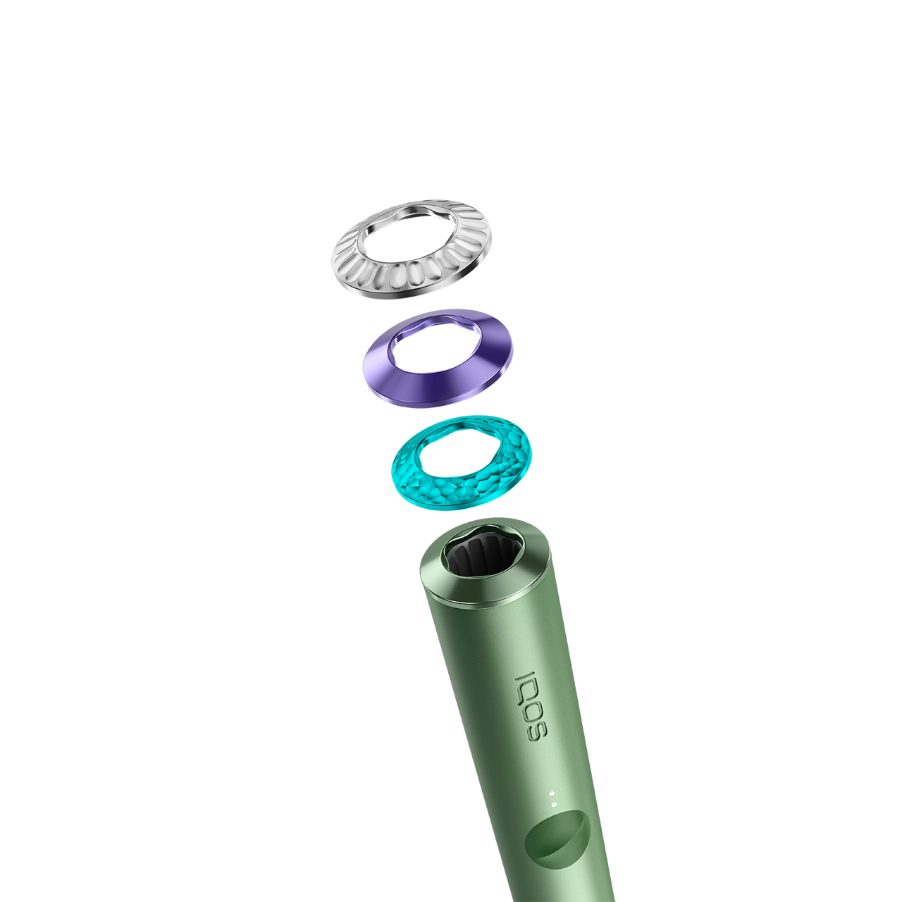 Набор из 3 колец IQOS ILUMA Premium цвета Celebrate с держателем устройства IQOS ILUMA