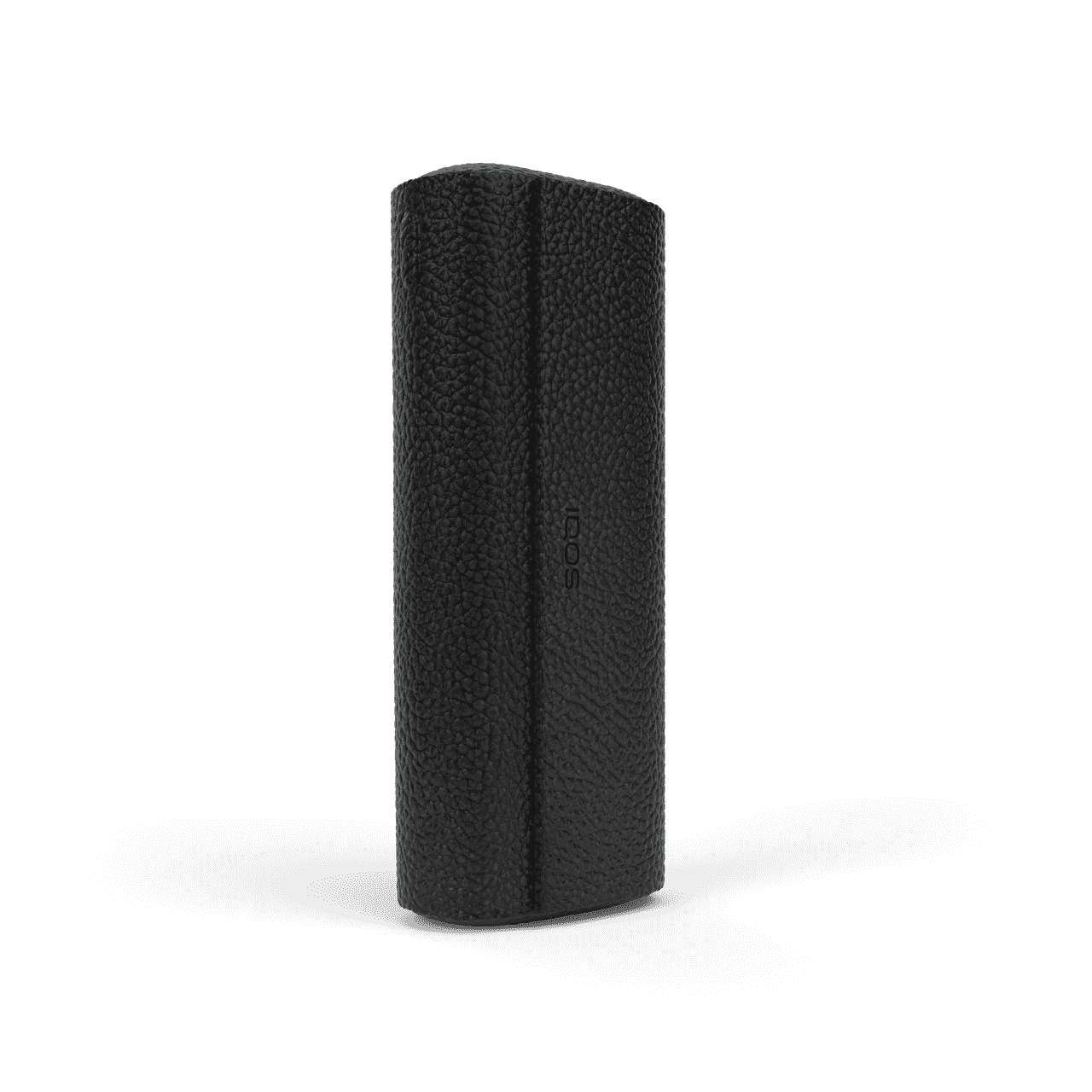 Полный чехол с кожаной текстурой для IQOS ILUMA PRIME цвета Obsidian Black