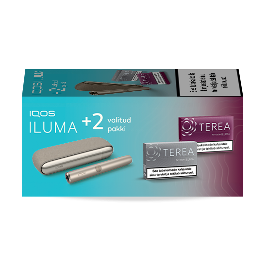 IQOS ILUMA Pebble Beige ja 2 TEREA pakki