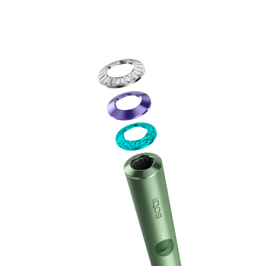 Набор из 3 колец IQOS ILUMA Premium цвета Celebrate с держателем устройства IQOS ILUMA