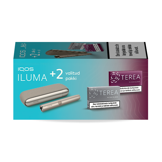 IQOS ILUMA Pebble Beige ja 2 TEREA pakki