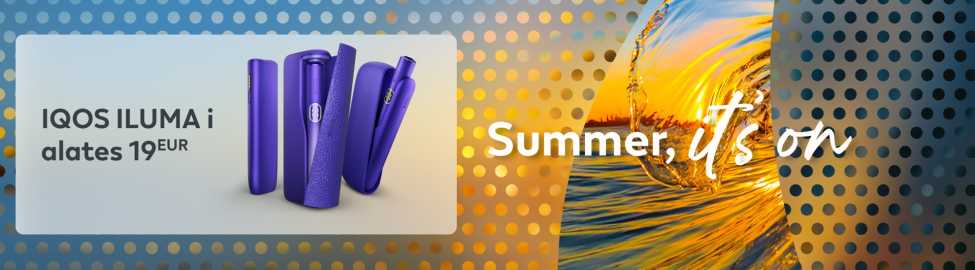 Bänner tekstiga “Summer it's on” ning nupuga "Avasta".